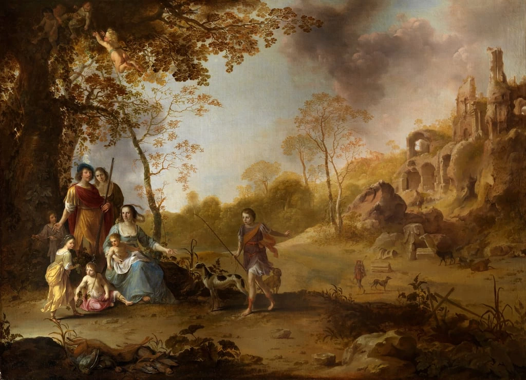 Allegoria con ritratto di famiglia